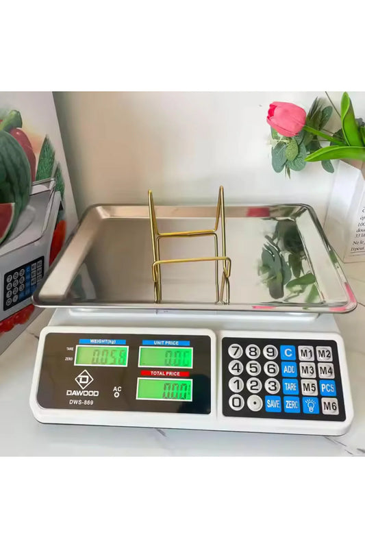 Cantar Electric Rectangular, cu Display Digital, Capacitate 40 kg, 33 cm x 32.5 cm x 12.5 cm