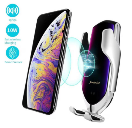 Suport telefon auto, incarcare rapida wireless, senzor inteligent, rotatie 360°