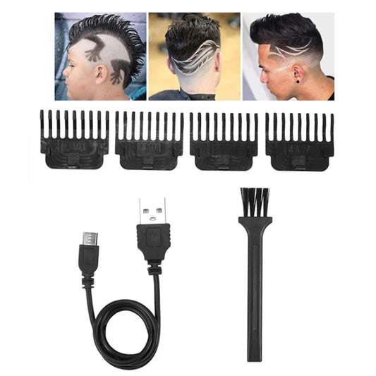 Masina de tuns, Par/Barba, 4 modele, Auriu, Lamele sunt din otel inoxidabil