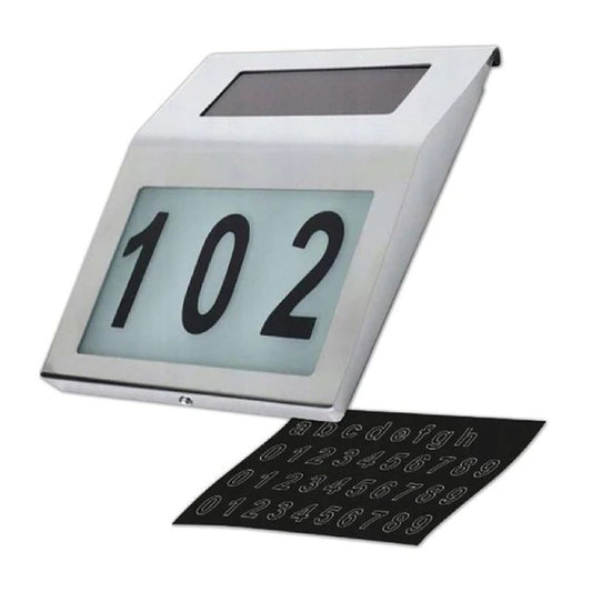 Numar De Casa Sau Poarta Cu incarcare Solara, LED exterior cu numar casa