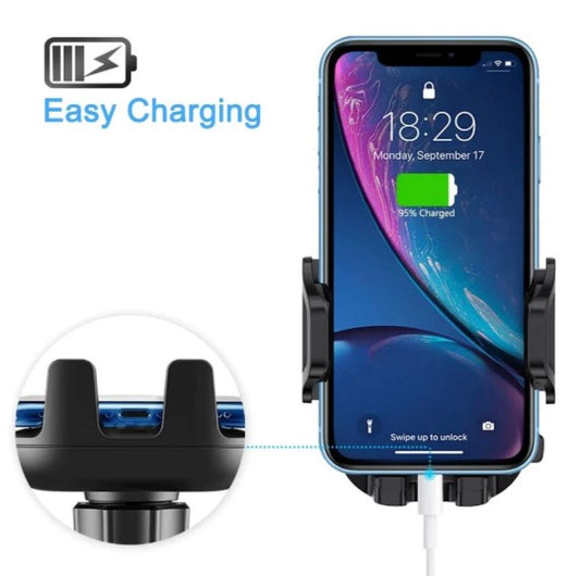 Suport auto pentru telefon cu conector micro USB