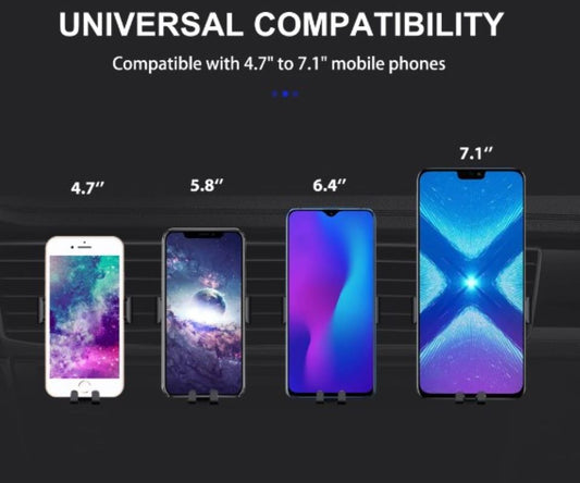 Suport telefon auto pentru parbriz, bord, rotativ la 360°, extensibil, montare rapida, 3407