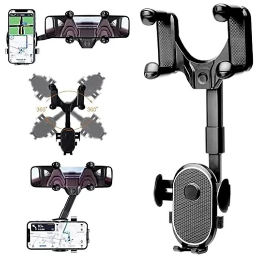 Suport universal pentru oglinda retrovizoare de 360 de grade pentru telefon mobil