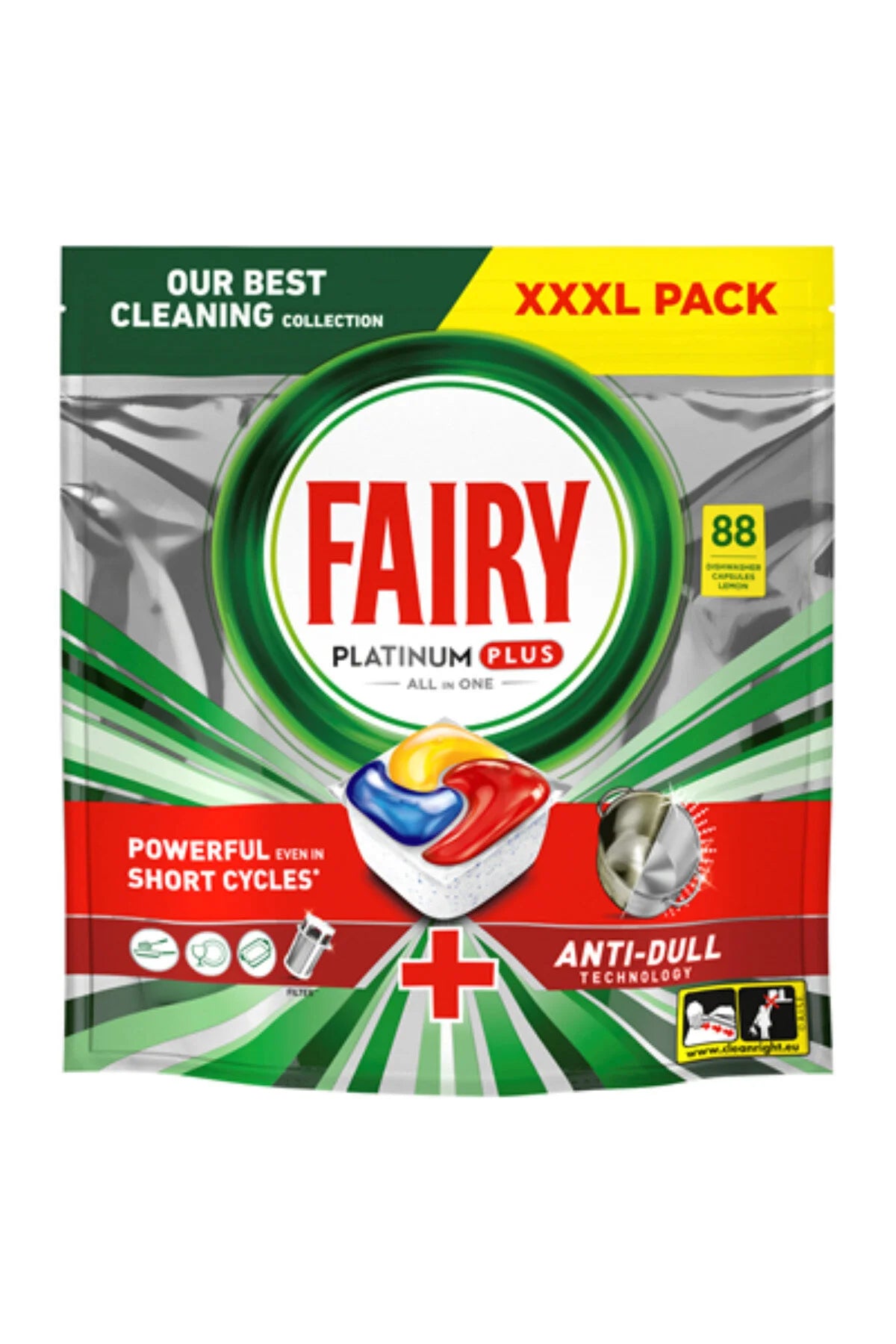 All in One Platinum Plus Detergent Masina Spalat Vase 88 capsule