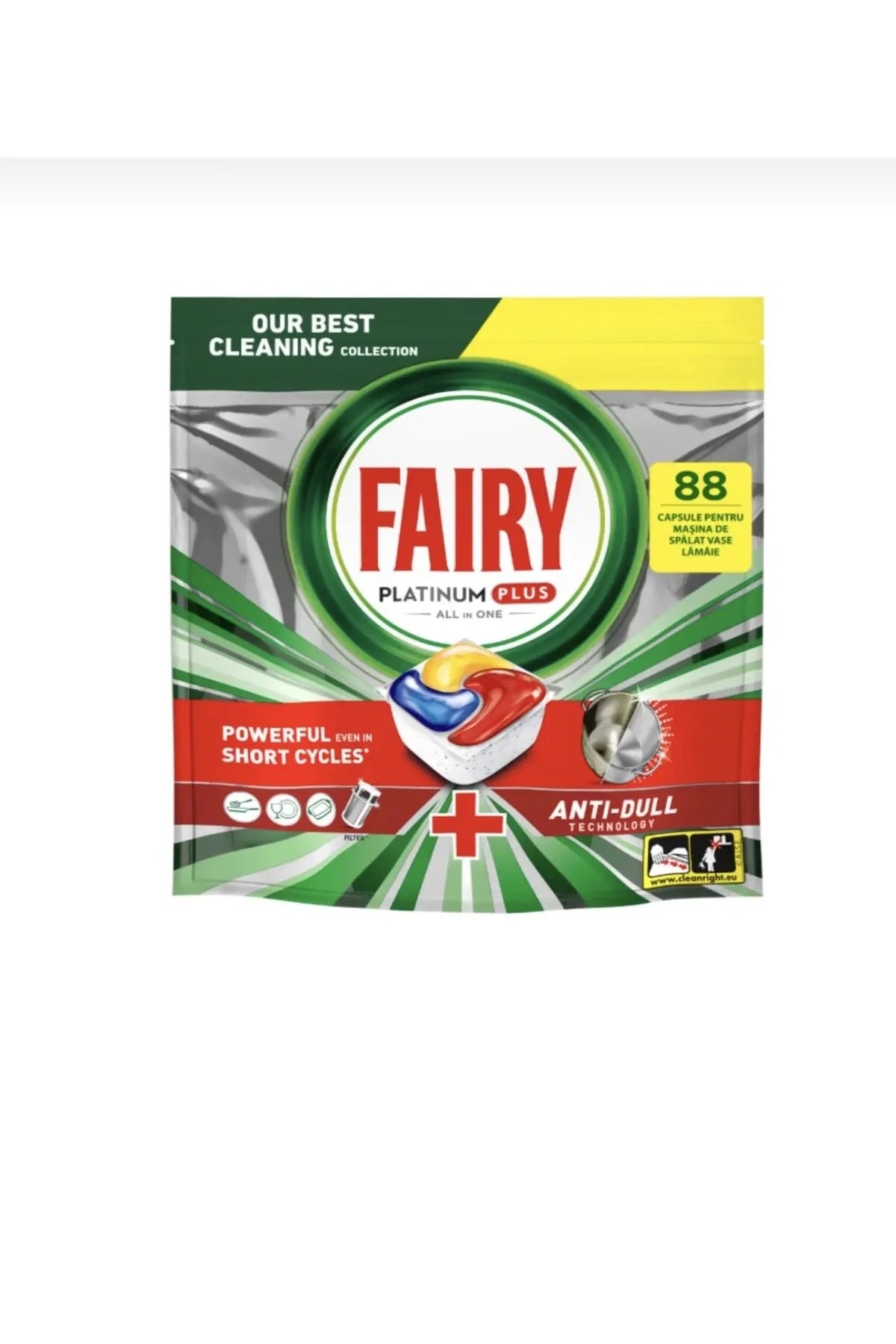 All in One Platinum Plus Detergent Masina Spalat Vase 88 capsule