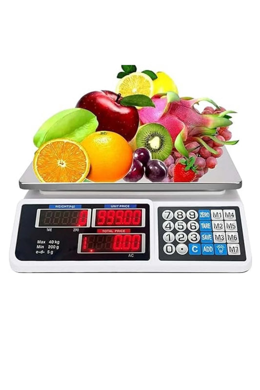 Cantar Electric Rectangular, cu Display Digital, Capacitate 40 kg, 33 cm x 32.5 cm x 12.5 cm