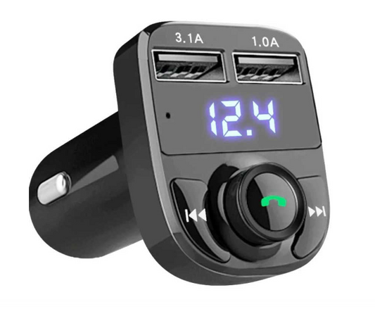 Modulator automat Bluetooth 2xUsb 3.1A si voltmetru,